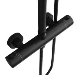 Duschstångset Svart Ø250 mm