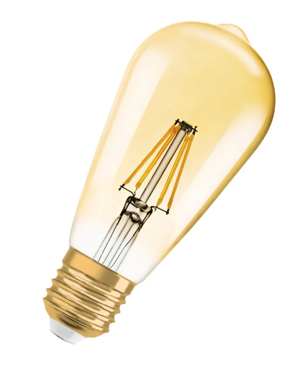 Edisonlampa Vintage LED Filament 6,5W E27 2-pack Osram