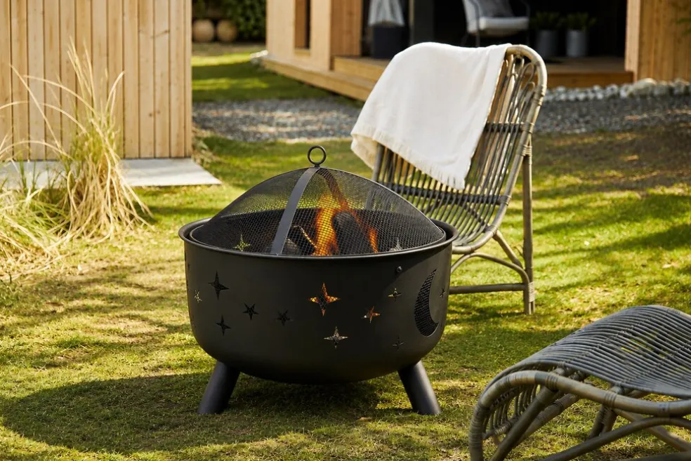 Eldstad Utomhus Moon & Star Ø60 cm Svart Greenhand