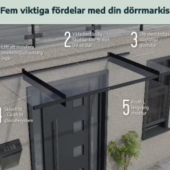 Entrétak Bremen Grå 150 x 93,5 cm Canopia by Palram