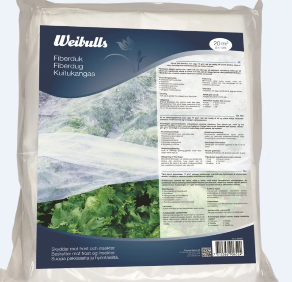 Fiberduk 2 x 10 m 20 m² Weibulls