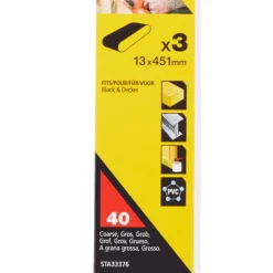 Fingerslipband K40 13 mm 3-pack Stanley