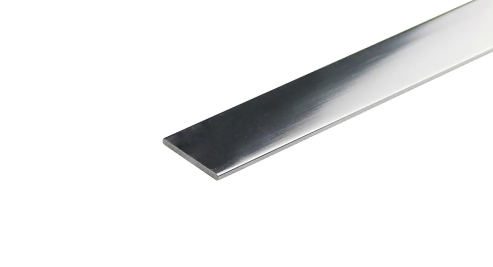 Flatlist Alu Matt 2 x 15 mm - 1 m