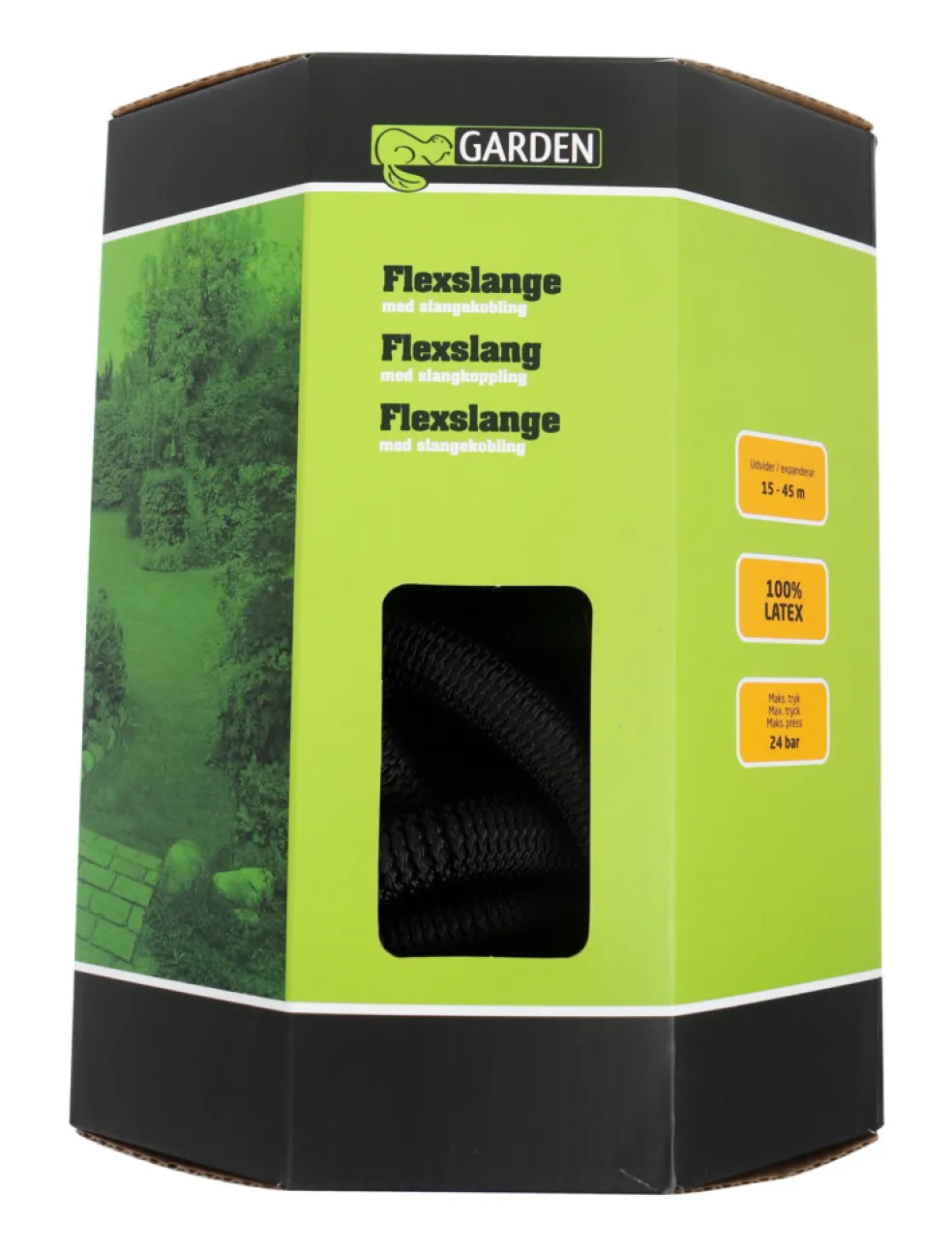 Flexslang m/kopplingar 45 m Garden