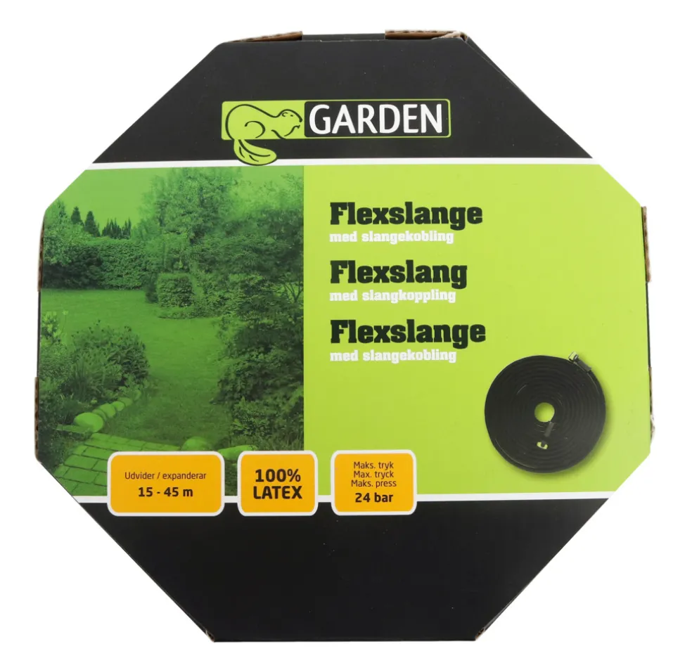 Flexslang m/kopplingar 45 m Garden