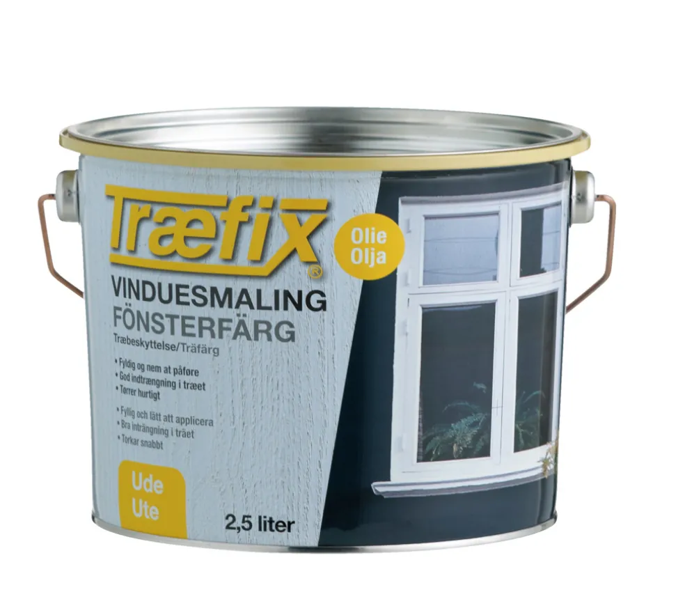 Fönster- & snickerifärg Vit 2,5 L Træfix