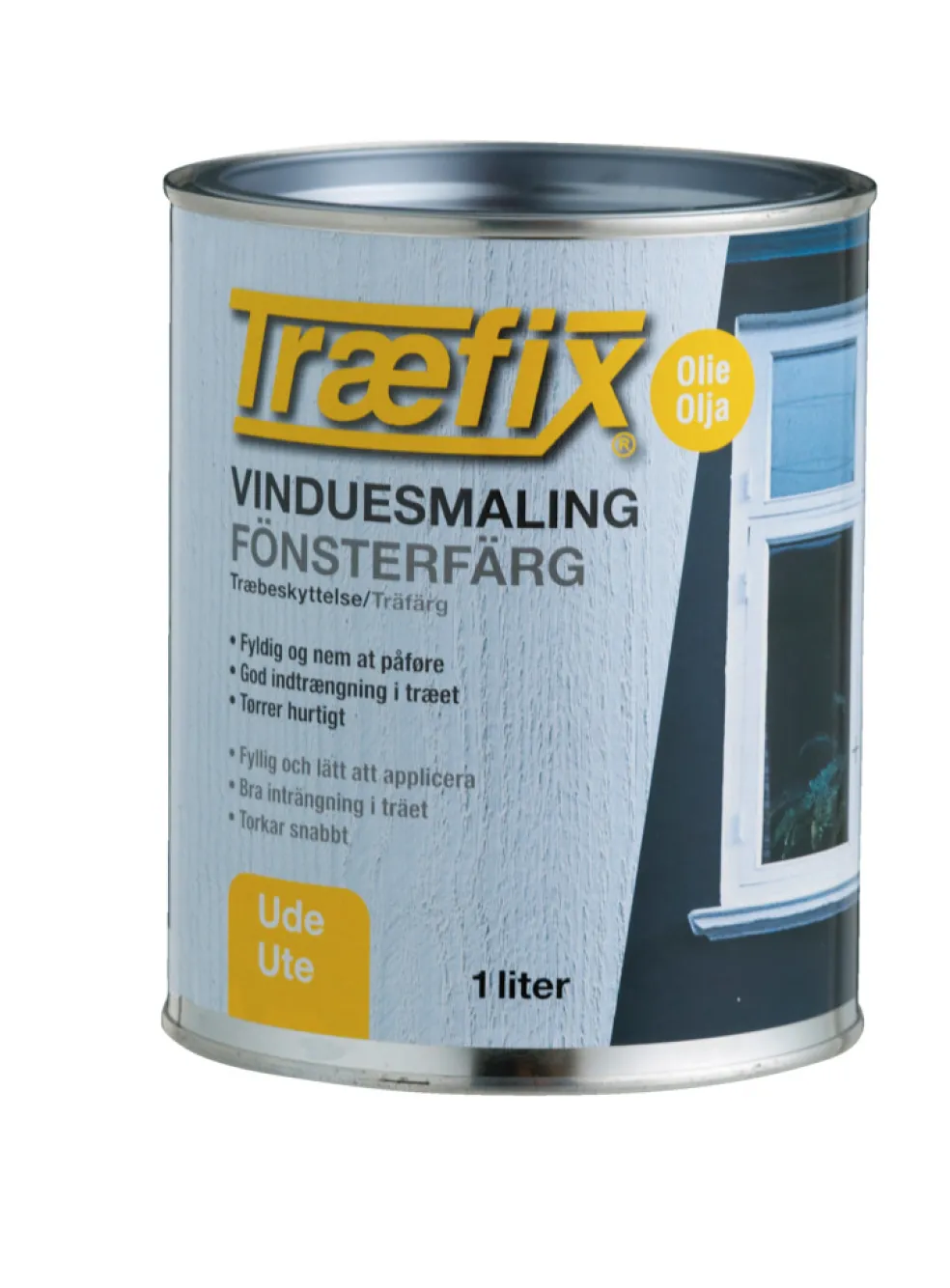 Fönster- & snickerifärg Vit 1L Træfix