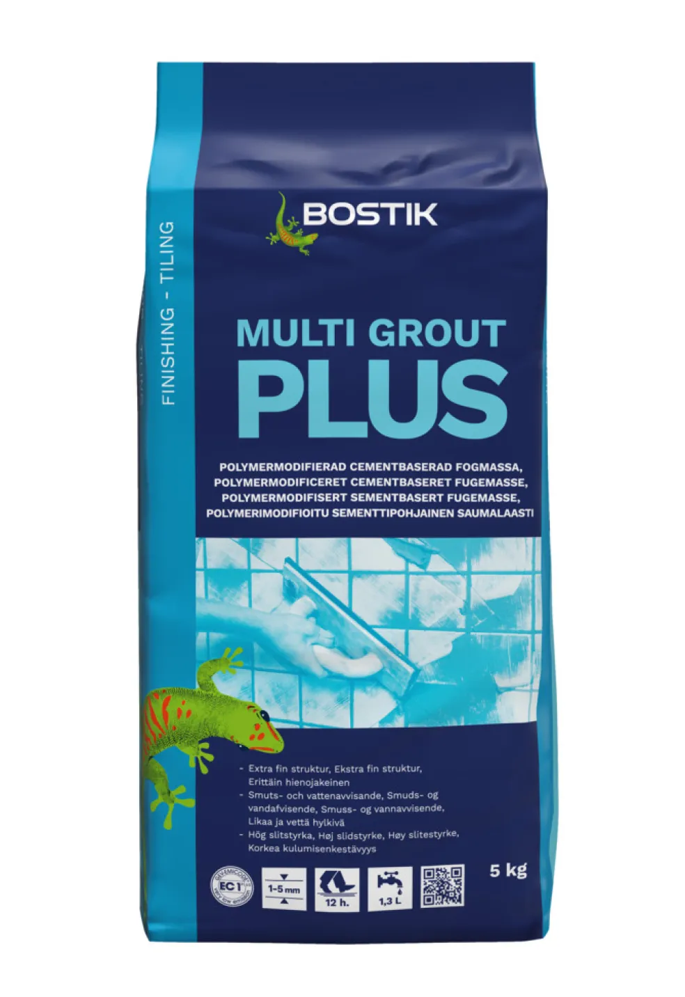 Fogmassa Multi Grout Plus Manhattan 5 kg Bostik