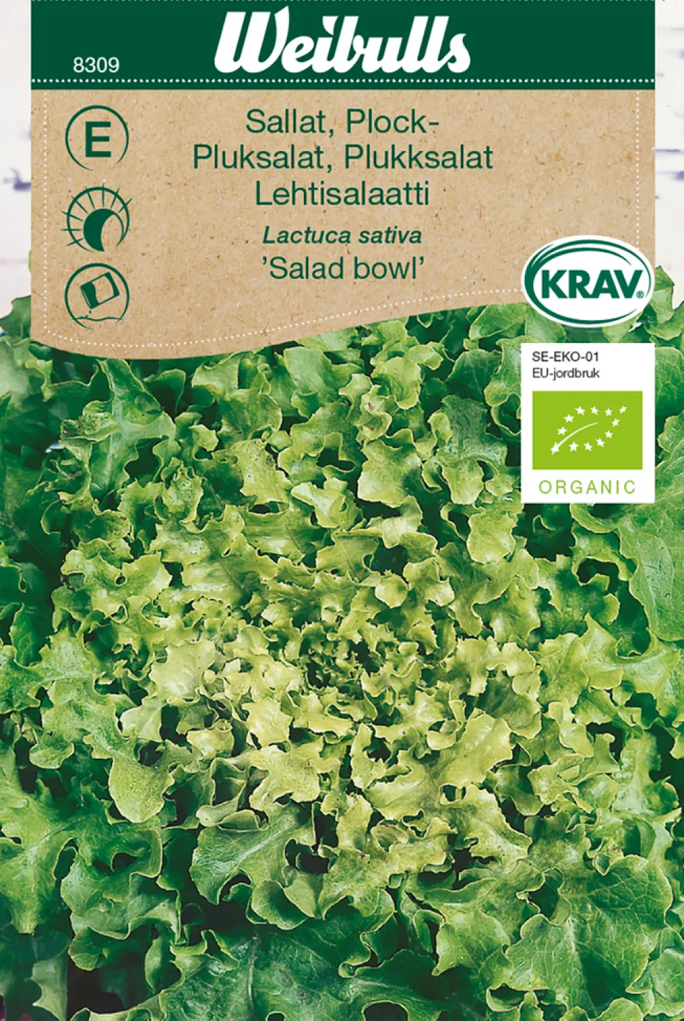 Frö Plocksallad 'Salad Bowl' KRAV Weibulls