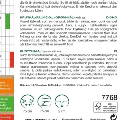 Frö Svartkål 'Nero di Toscana' KRAV Weibulls