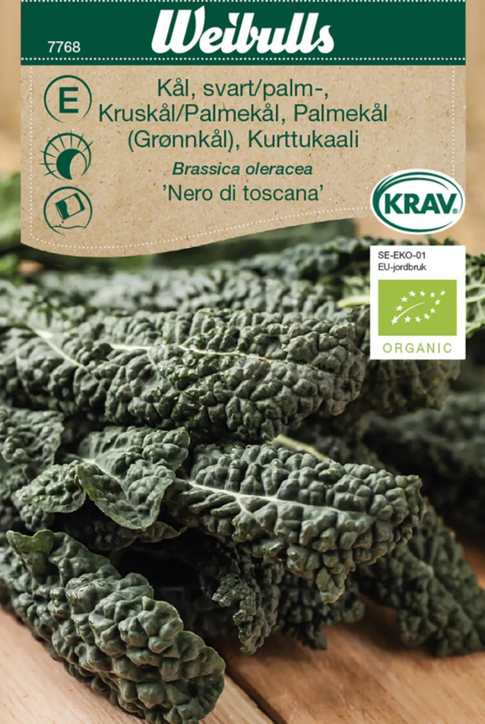 Frö Svartkål 'Nero di Toscana' KRAV Weibulls