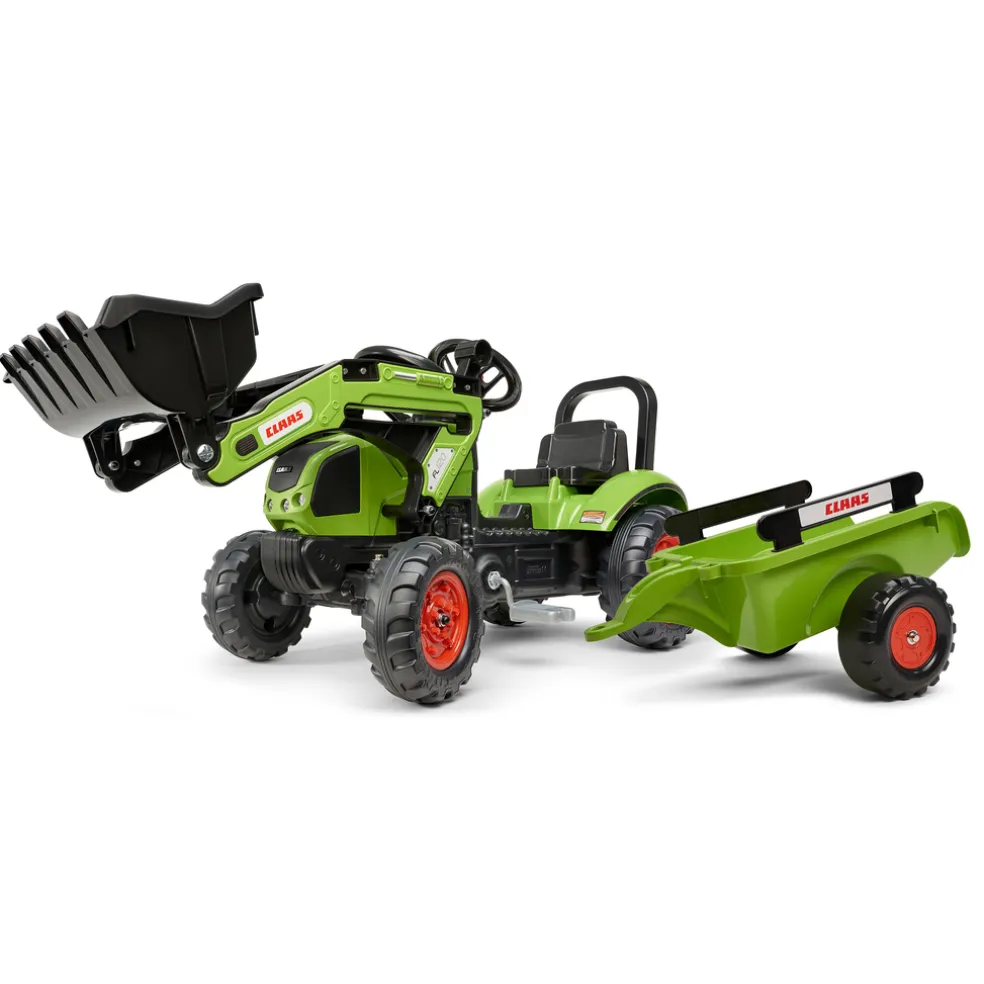 Frontlastare Claas m/släp Grön Falk