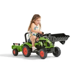 Frontlastare Claas m/släp Grön Falk