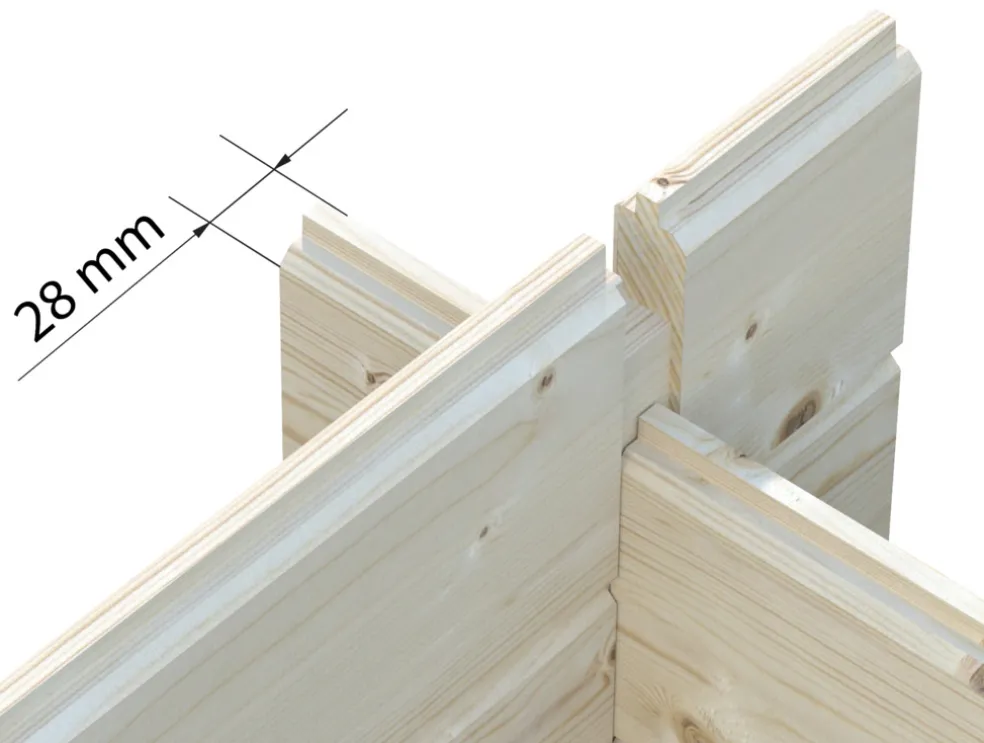 Förråd Petra 250 x 250 cm 5 m² Palmako