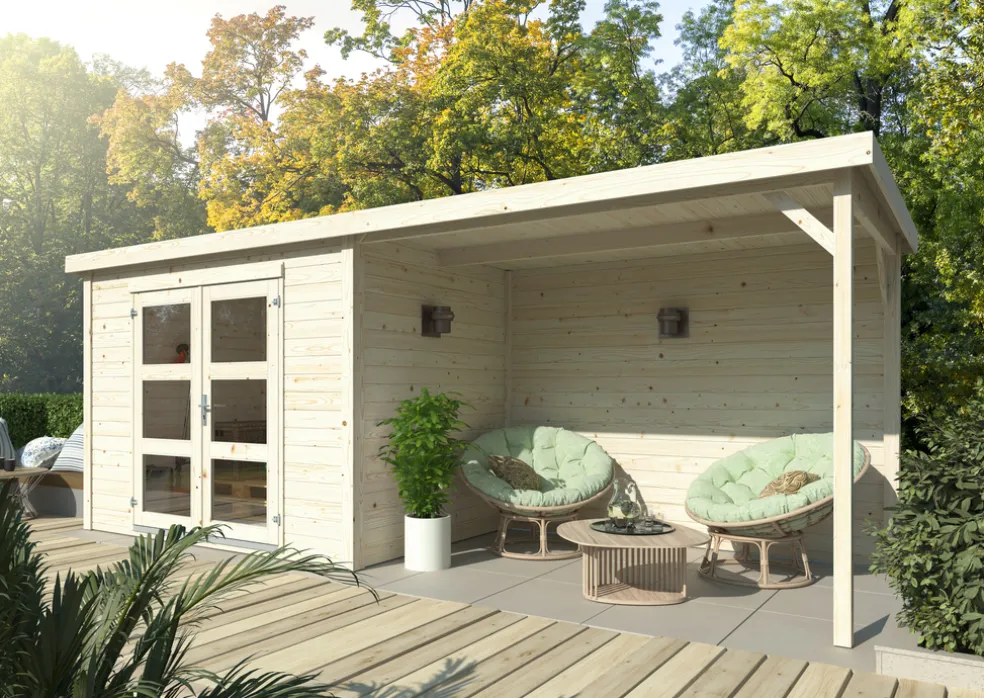 Förråd Alma 560 x 184 cm 5,2 + 6,8 m² Palmako
