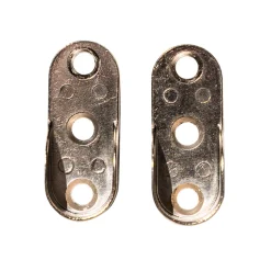 Fäste t/garderobstång Krom 2-pack