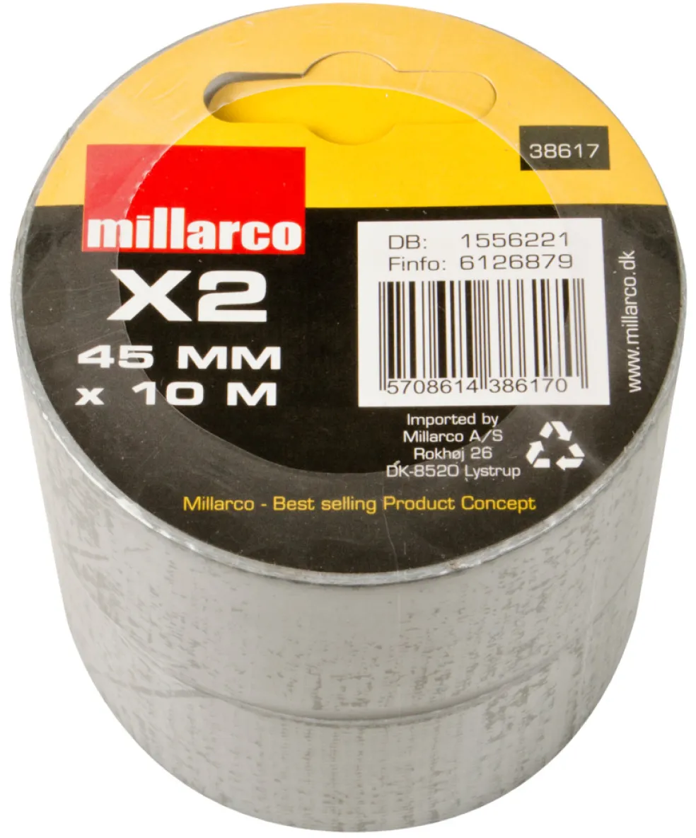 Gaffatejp 45 mm x 10 m 2-pack Millarco
