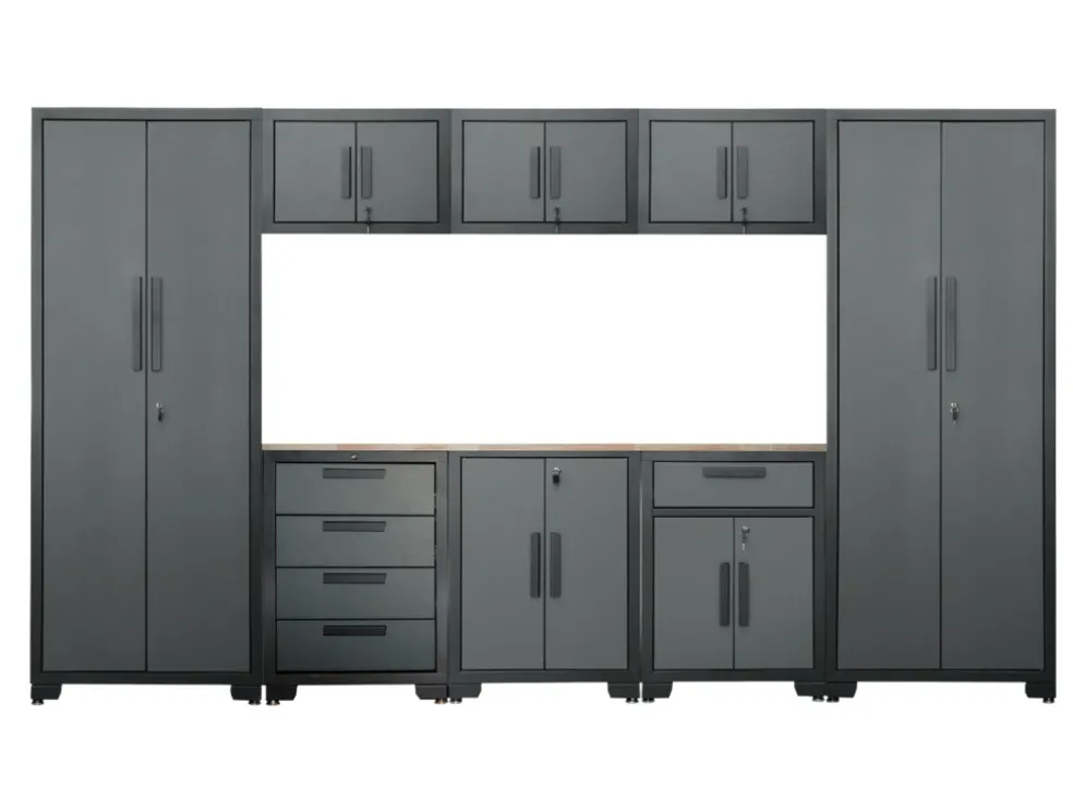 Garageinredning Stål 9 delar 330 x 192,5 x 47,2 cm
