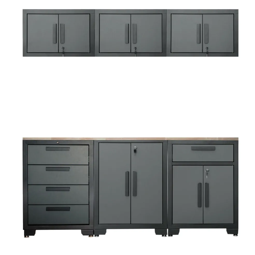 Garageinredning Stål 7 delar 180 x 192,5 x 42,7 cm