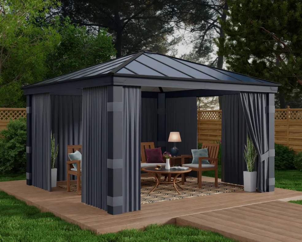 Gardinset t/paviljong Dallas 422 x 422 cm Canopia by Palram