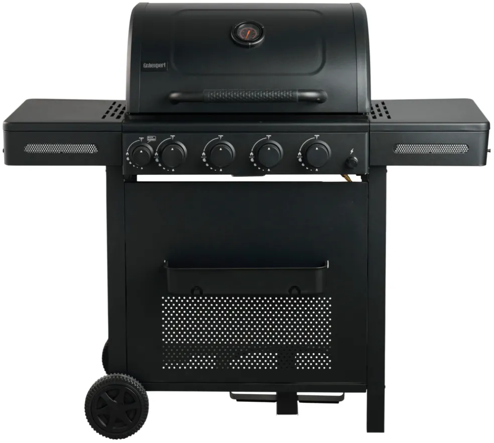 Gasolgrill 4 brännare + 1 bakre brännare 16,9 kW Grillexpert