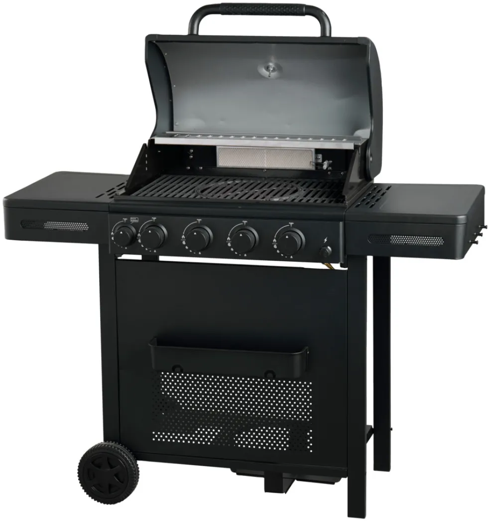 Gasolgrill 4 brännare + 1 bakre brännare 16,9 kW Grillexpert