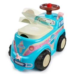 Glassbil Ride-On Ljusblå Falk