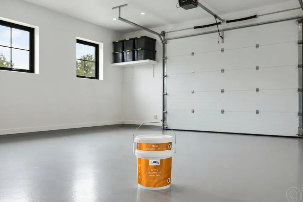 Golvfärg Epoxy 2-komponent Ljusgrå 4 kg Luxi
