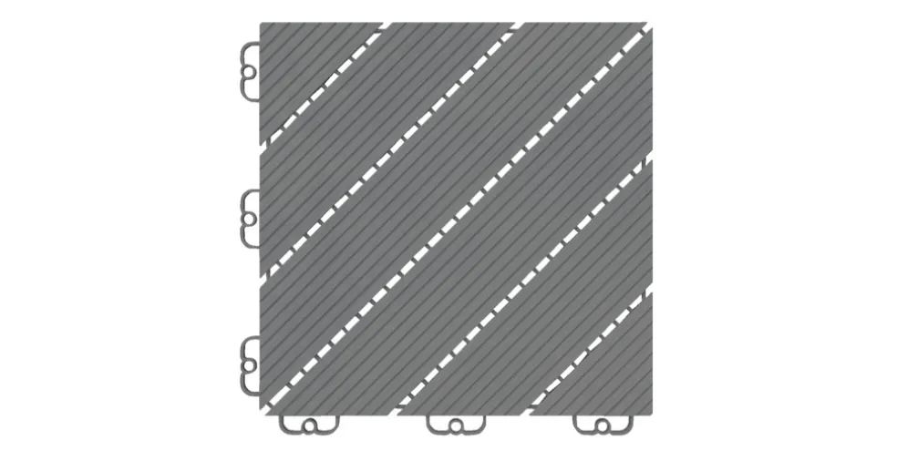 Golvplatta Deck45 Soft Grey 11-pack Hestra