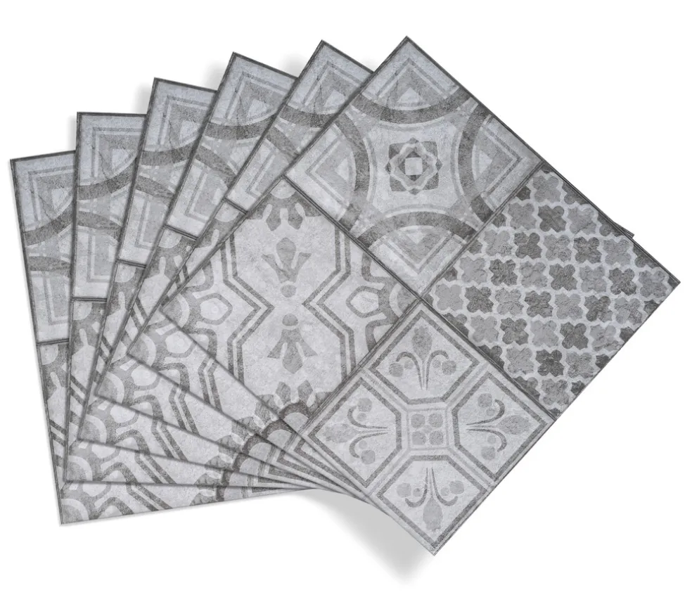 Golvplatta Grey Morrocan Style 30,5 x 30,5 cm 11-pack D-c-fix