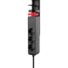 Grenuttag 3-vägs m/USB Svart Elworks