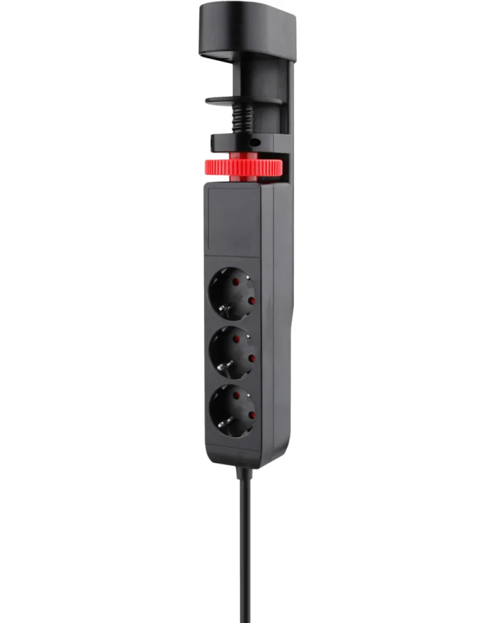 Grenuttag 3-vägs m/USB Svart Elworks