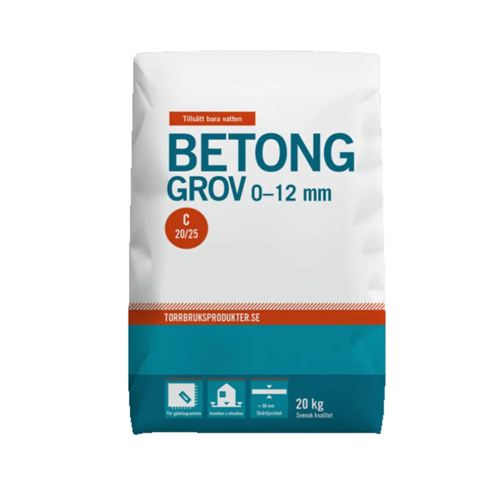 Grovbetong C 20/25 - 20 kg Combimix