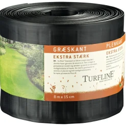 Gräskant Svart 8 m x 15 cm Turfline