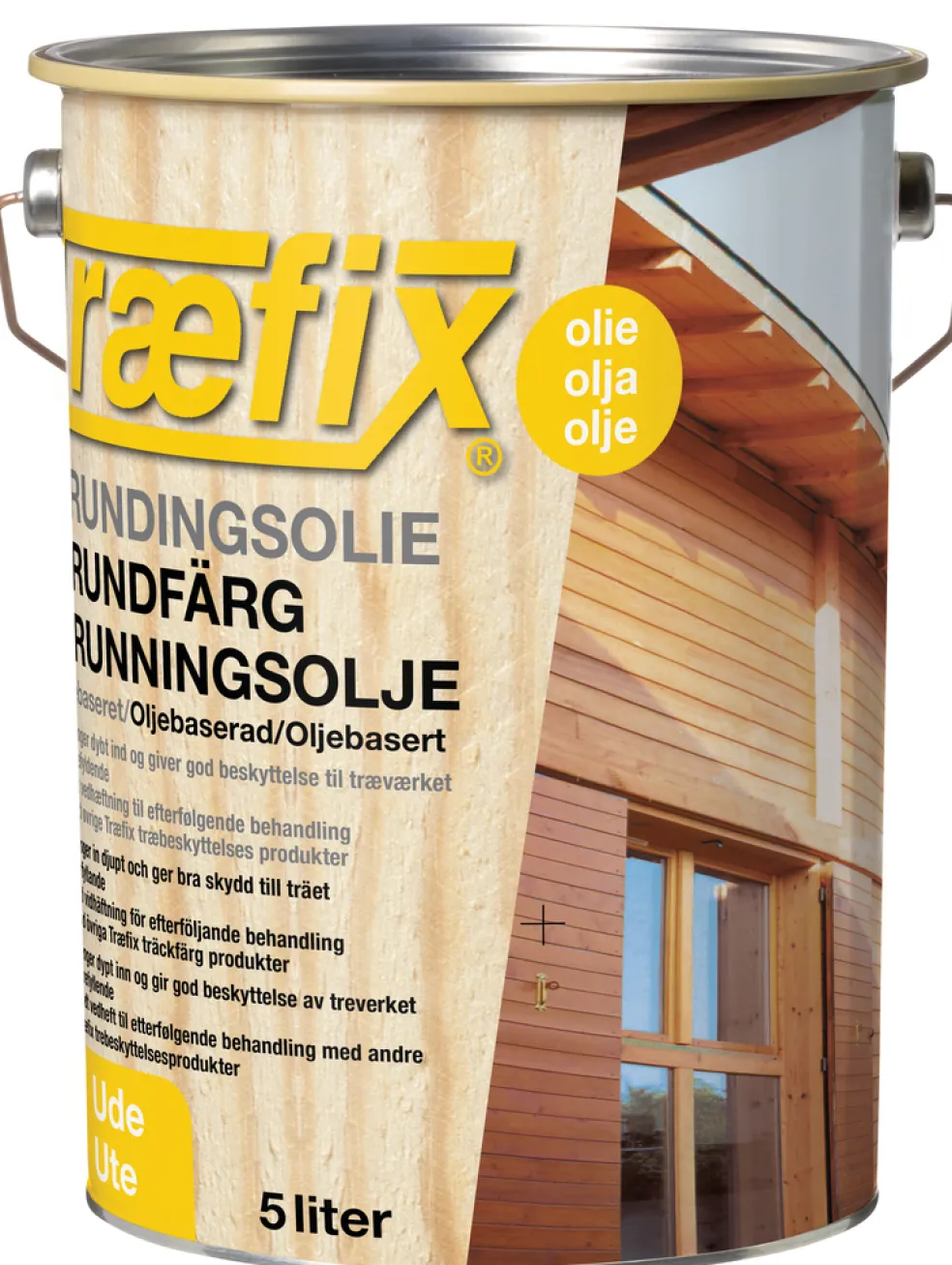 Grundfärg Vit Oljebaserad 5 L Træfix