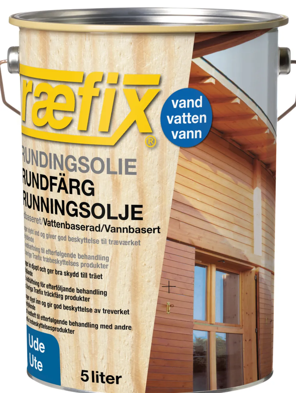 Grundfärg Vit Vattenbaserad 5 L Træfix