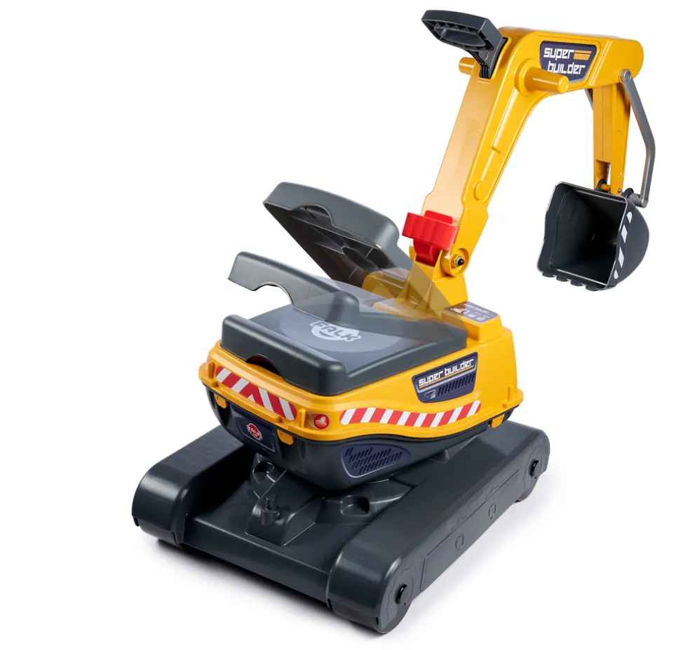 Grävmaskin Super Builder Gul Falk