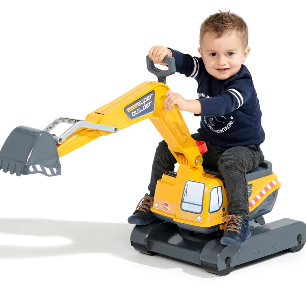 Grävmaskin Super Builder Gul Falk