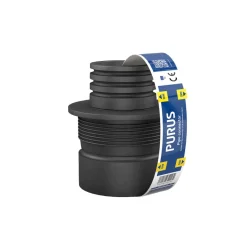 Gumminippel Kombi Svart Ø75/70-50/40 Purus