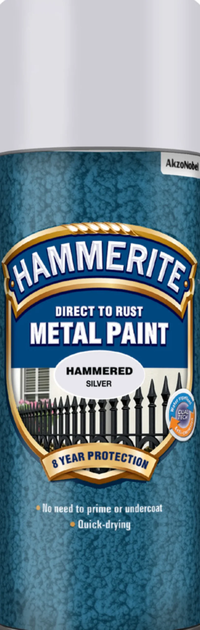 Hammarlack Spray Silver 400 ml Hammerite