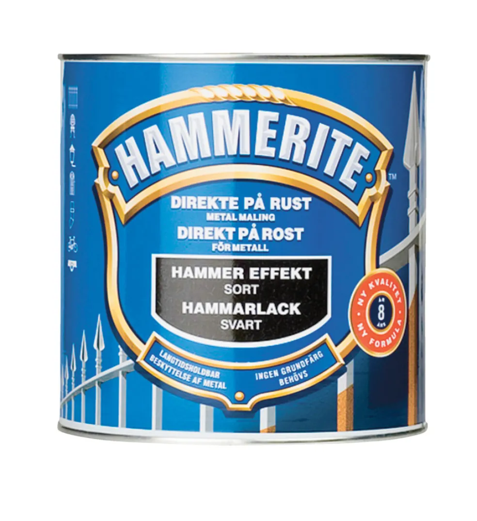 Hammarlack Svart 750 ml Hammerite