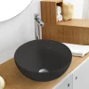Handfat Fristående Porslin Svart Ø40 cm