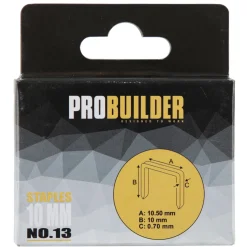 Häftklammer No13 10 mm 1000-pack Probuilder