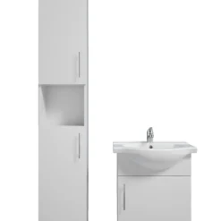Högskåp Basic 155 cm Vit REN