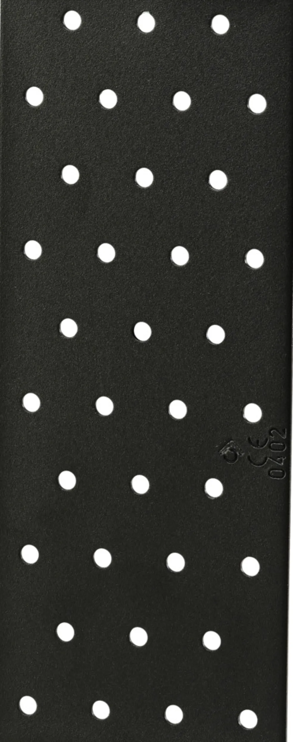 Hålplatta Svart 200 x 80 x 2 mm Heco