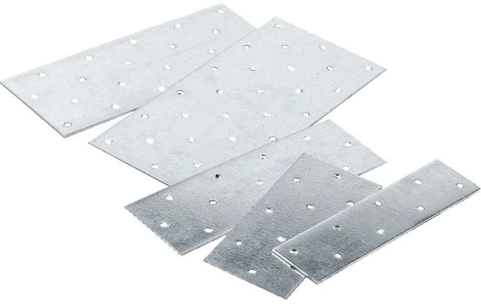 Hålplatta Varmförzinkad 40 x 160 x 2 mm Heco