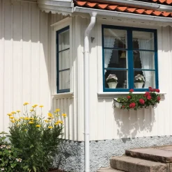 Hängränna 125 x 4000 mm Vit