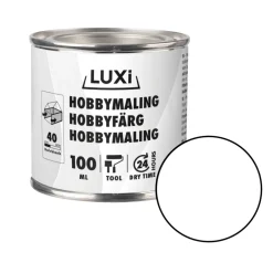 Hobbyfärg Vit 100 ml Luxi