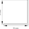 Hörnlist PVC Vit 30 x 30 mm - 2,5 m Primo