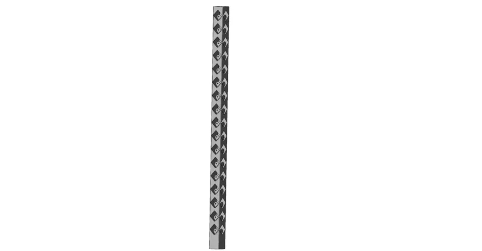 Hörnstolpe Broken Galvad 1450 mm Steel Design
